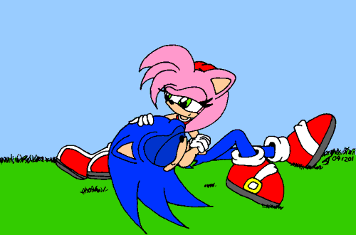 a hypnotised sonic by sonicdude