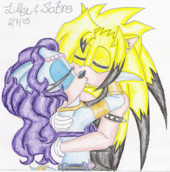 Sabre & Lilly: The Kiss by sonicgirl