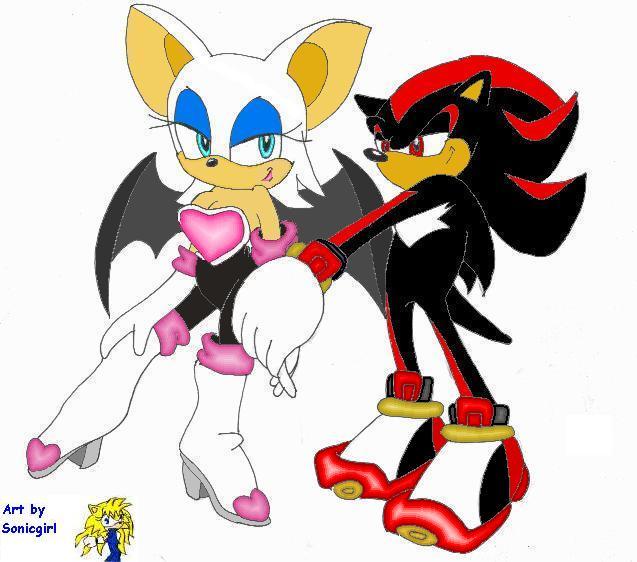 Shadow  & Rouge (request from sonicdynamite) by sonicgirl