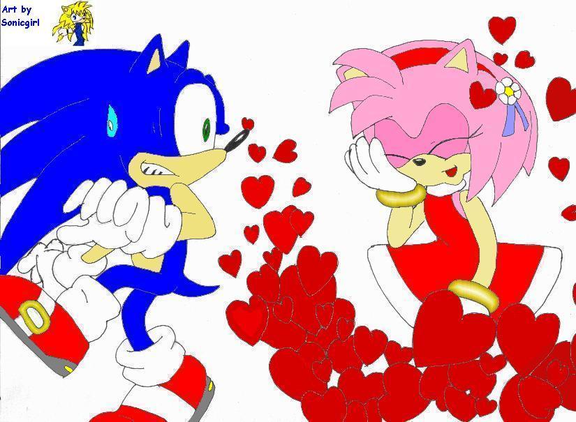 Run Sonic! Run!! (Sonic and Amy) by sonicgirl