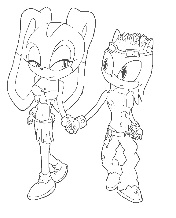 Redone Cream and Scud Lineart by sonicgirl
