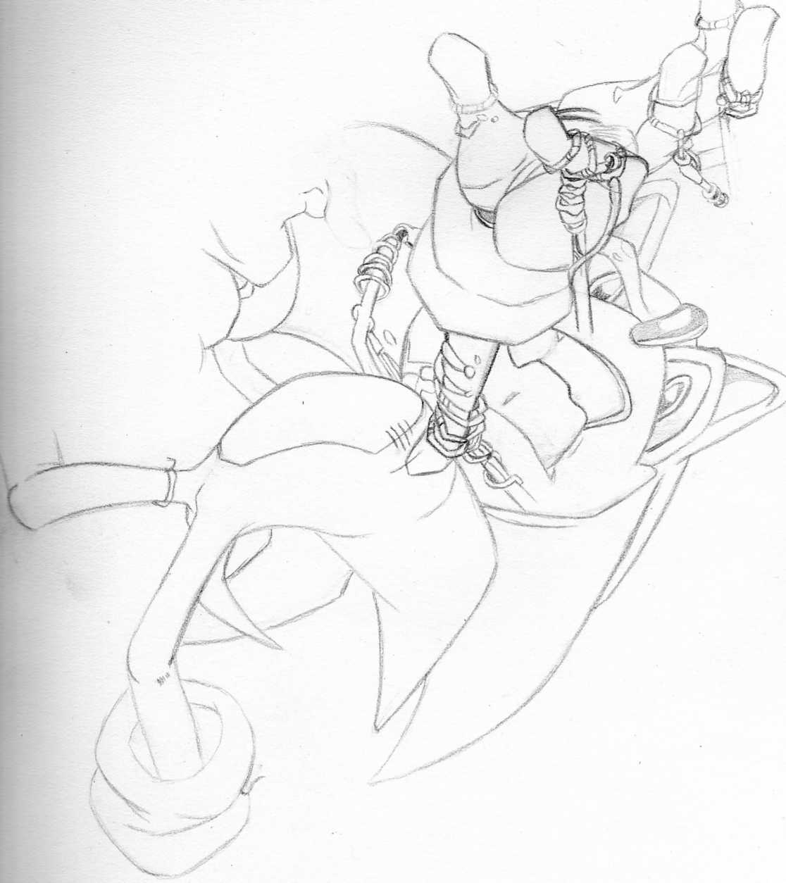 Sonic Tangled (unfinished gift and sketch) also a project by sonicknuxfans