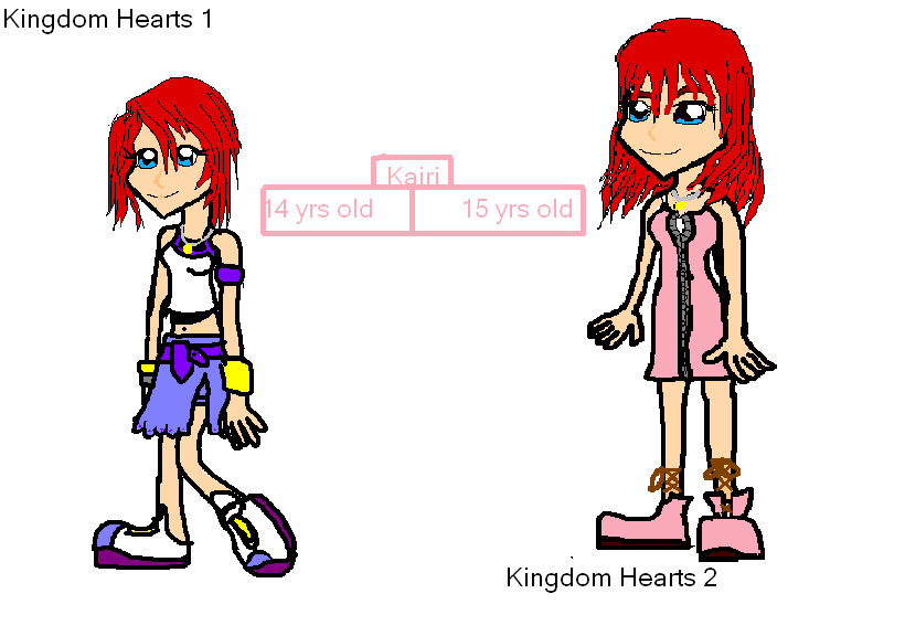 Kairi now and then by sonicparade