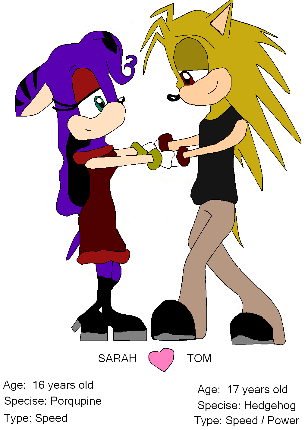Sarah X Tom (coloured) by sonicparade