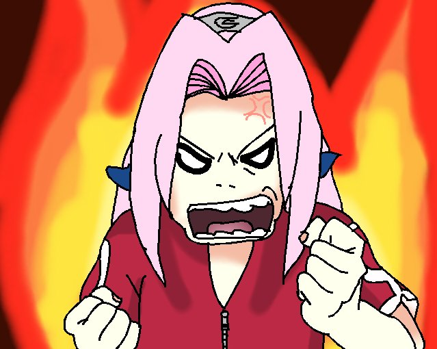 Oh Oh... Sakura's Angry... by sonicparade