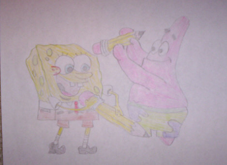 SpongeBob and Patrick by sonicpuppylover18