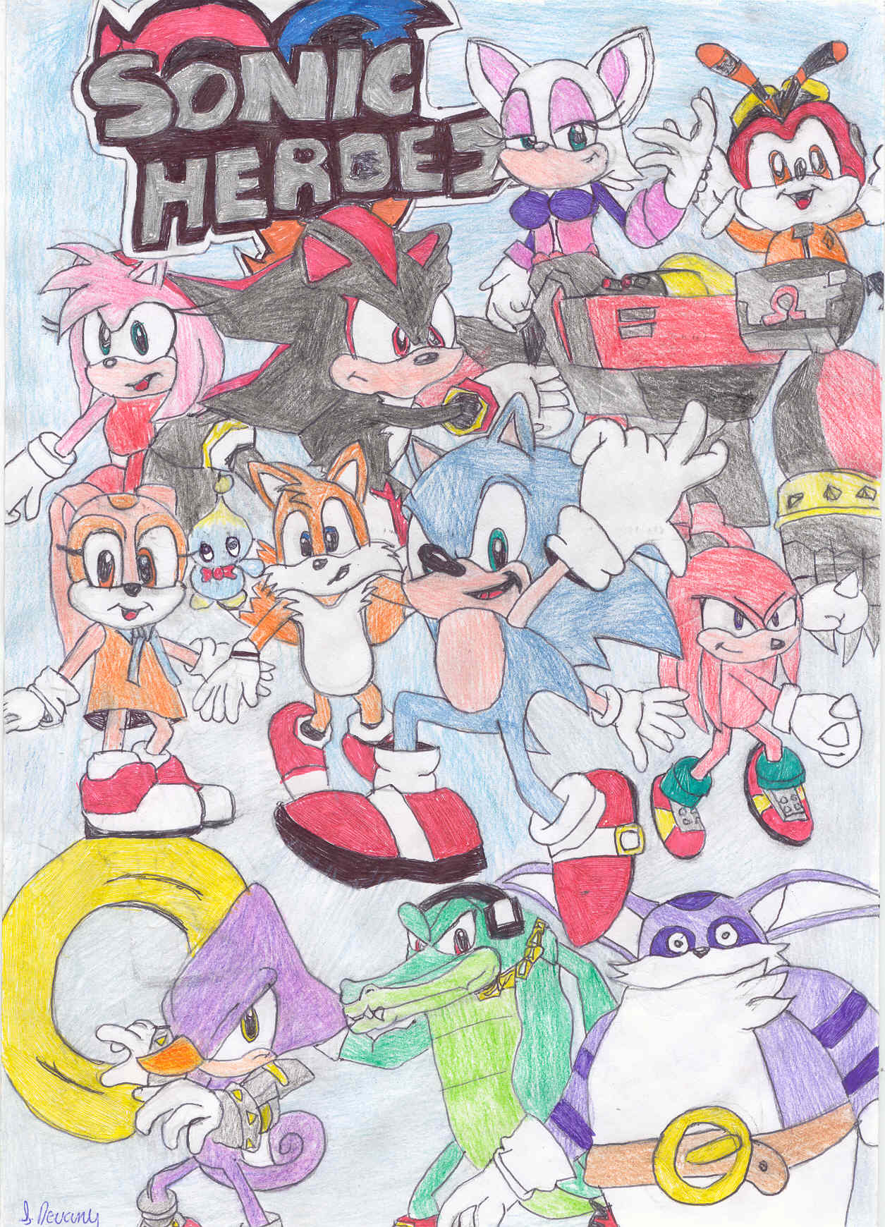 Sonic Hero's by sonicshadowknucklesfan