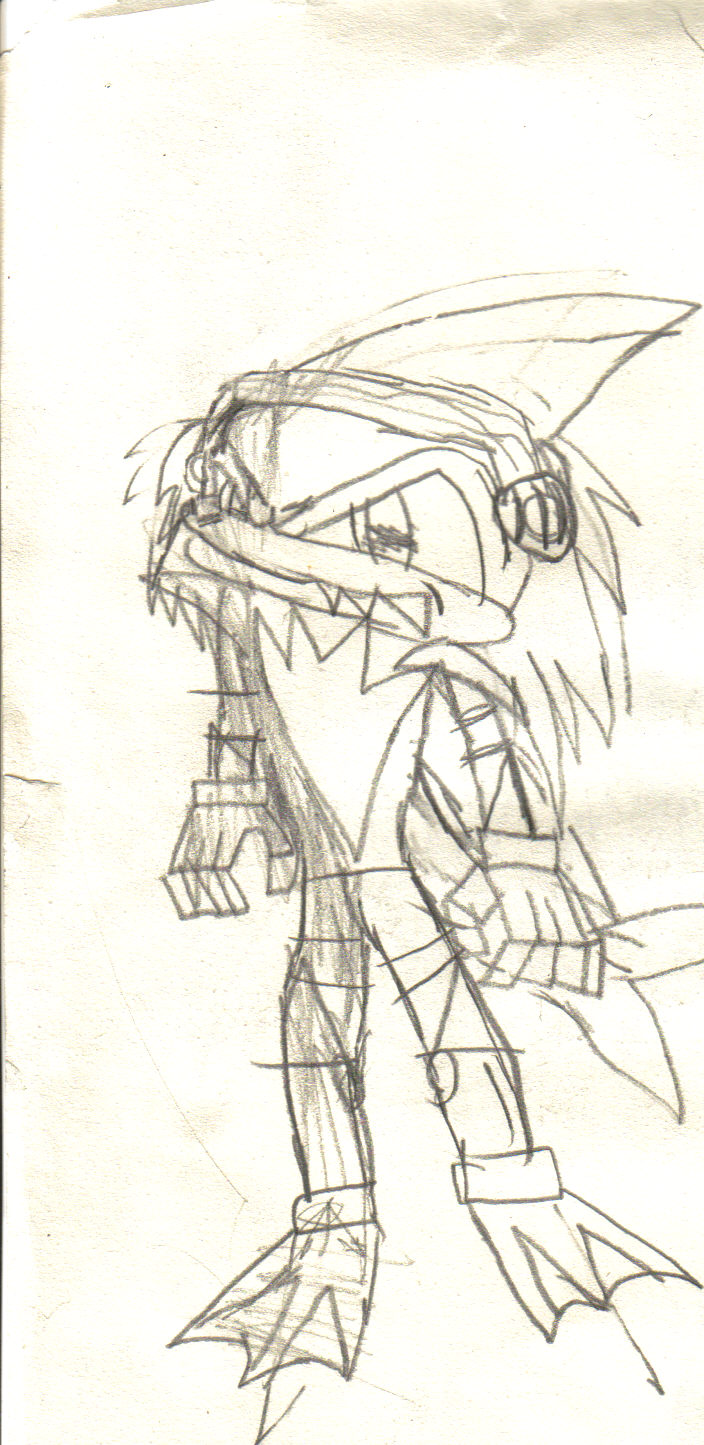 New character: Kenshin the shark by sonicspeed619