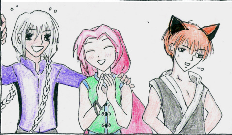 Aaya,Kyo,and Crystal Kaiba(request) by sora_RIKU_12