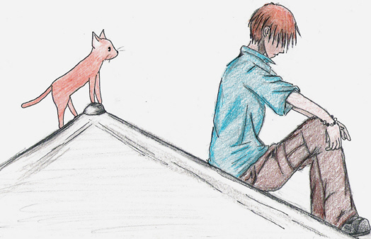 Kyo on the Roof (request) by sora_RIKU_12