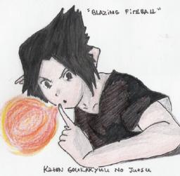 Sasuke and Fire by sora_RIKU_12