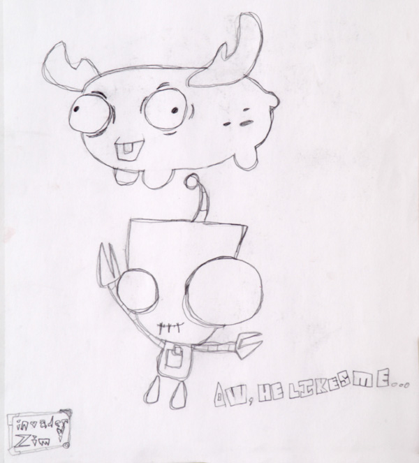 Demented Robot and His Cyborg Moose by sorafan_cupcake