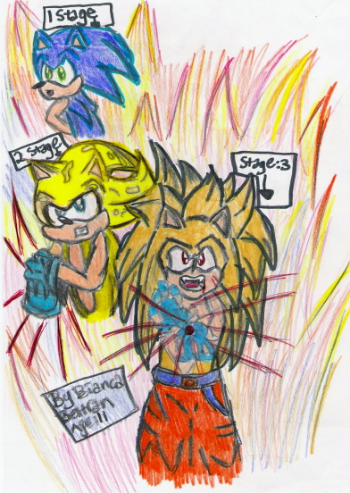 ^-^!!Sonic Dbz Styel!!(colored) by sorakairi