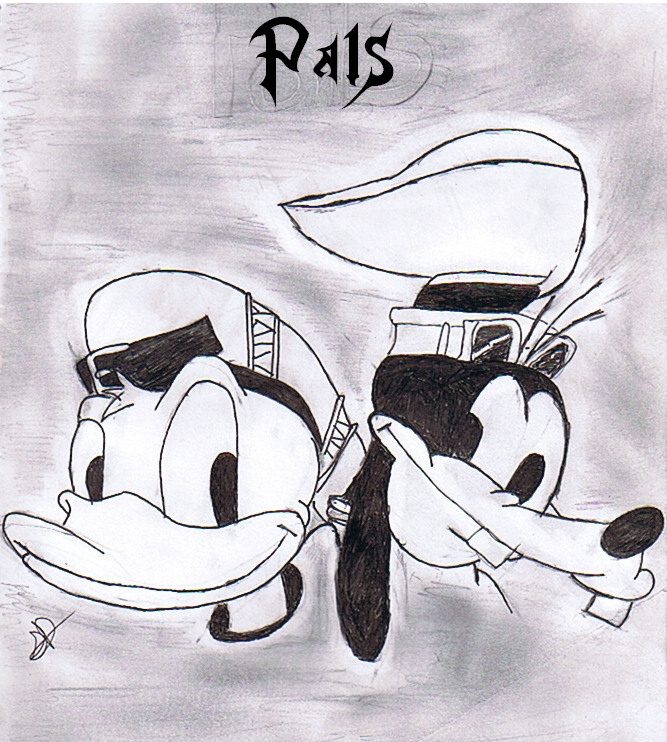 Donald and goofy, pals by soras_darkness