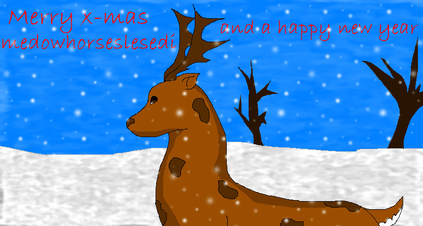 Merry x.mas medowhorseslesedi!! by sparktail