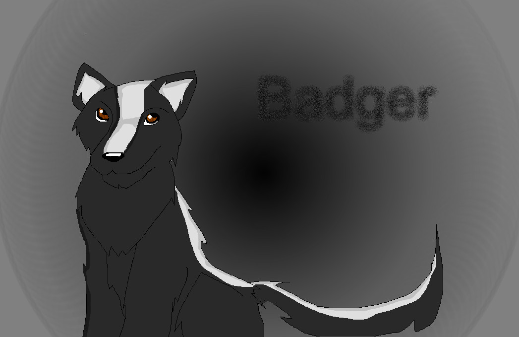Badger the wolf by sparktail