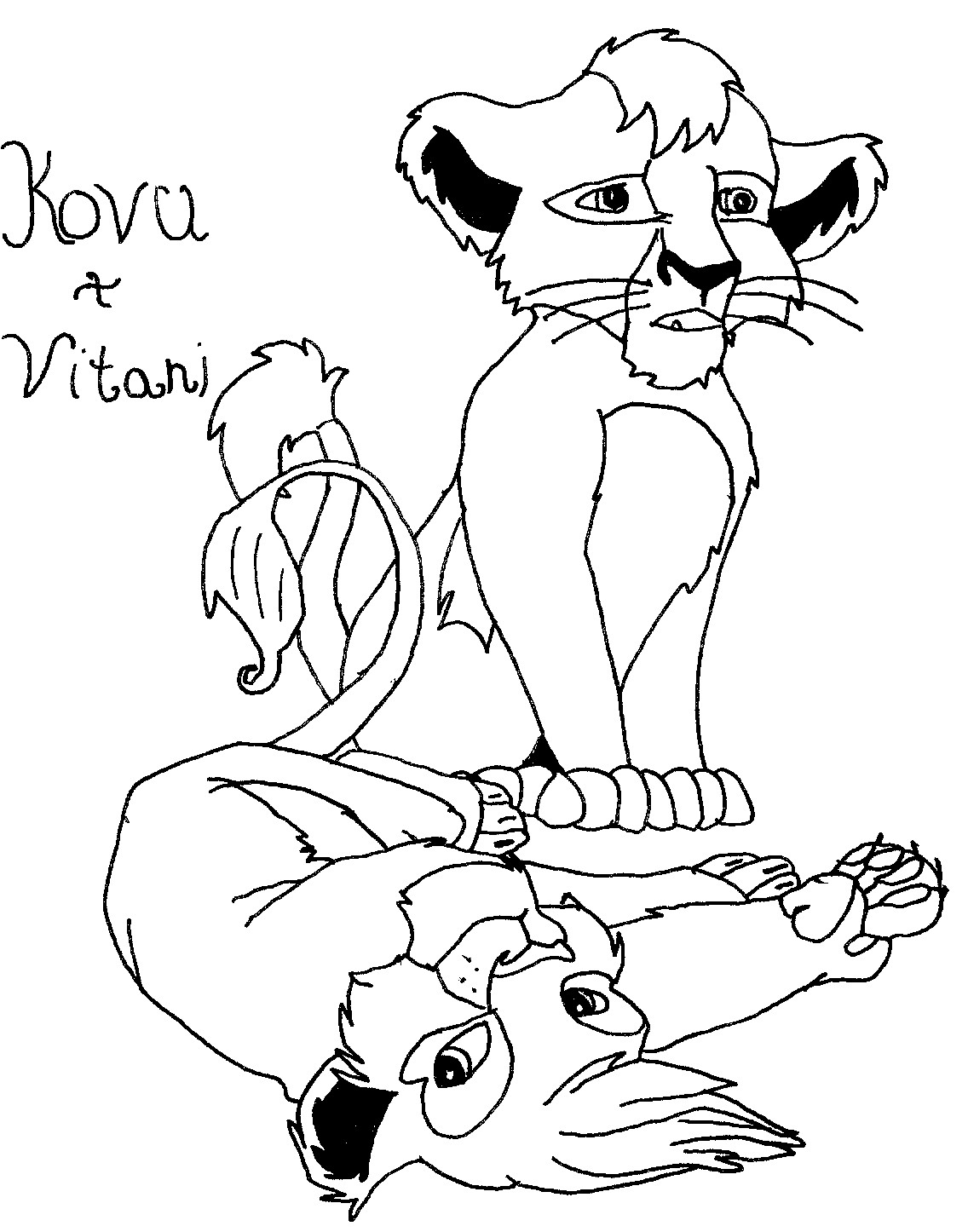 kovu and vitani by sparx