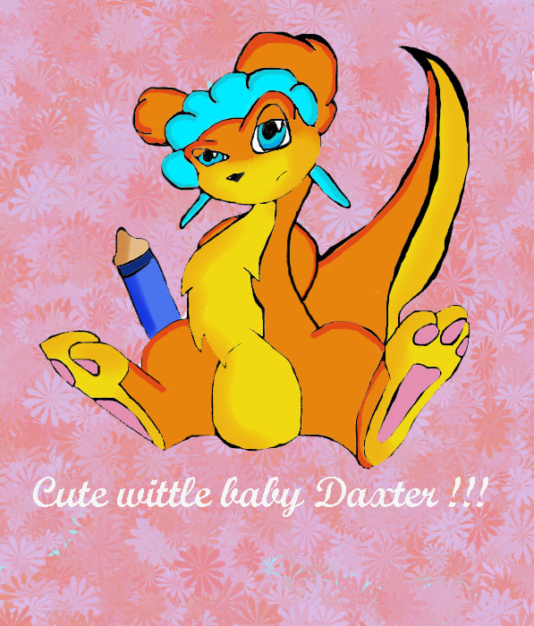 Wittle Daxter !!! (warning : Very cute !!) by speck_the_fox