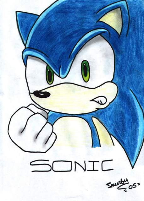 Sonic  ( 4 daryl ) by speck_the_fox
