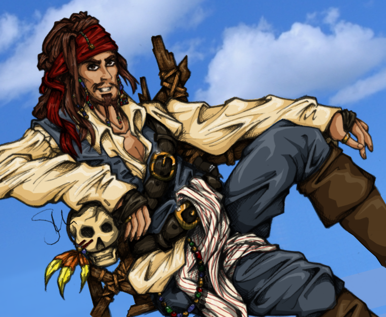 Cap'n Jack Sparrow by spiritedchaos
