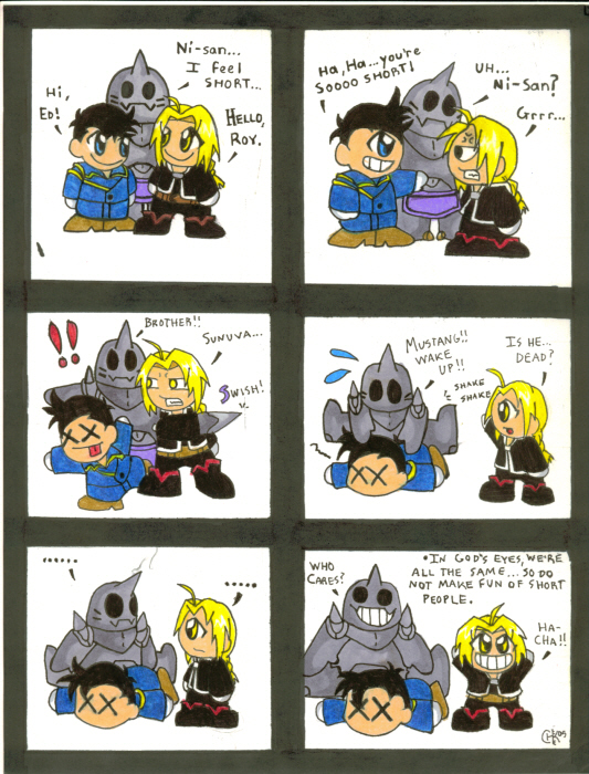 Retarted FMA Chibi Comic!! by spyderhawk75
