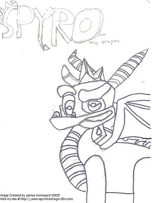 My first spyro drawing by spyro_the_dragon
