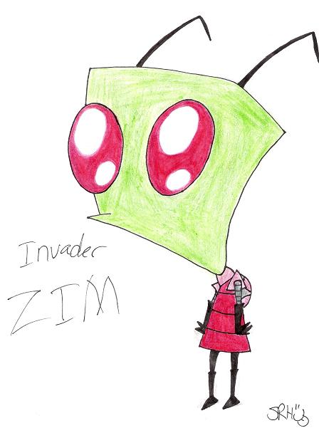 Zim...randomly standing there. by srhthehedgehog