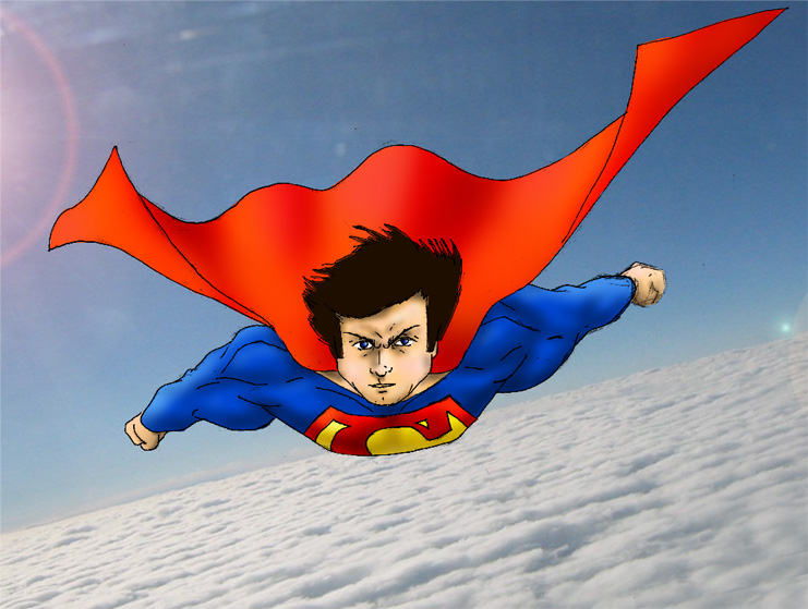 Superman in flight by ssjherby2