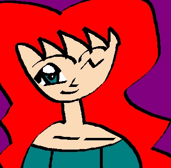 a random girl made in paint by starbolt77