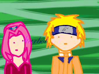 First Animation Naruto and Sakura by starbolt77