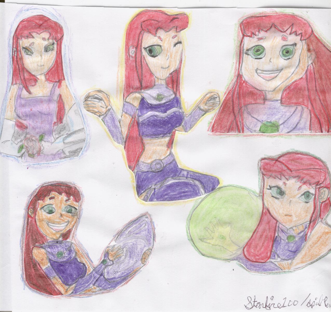 Five Faces Of Starfire by starfire100