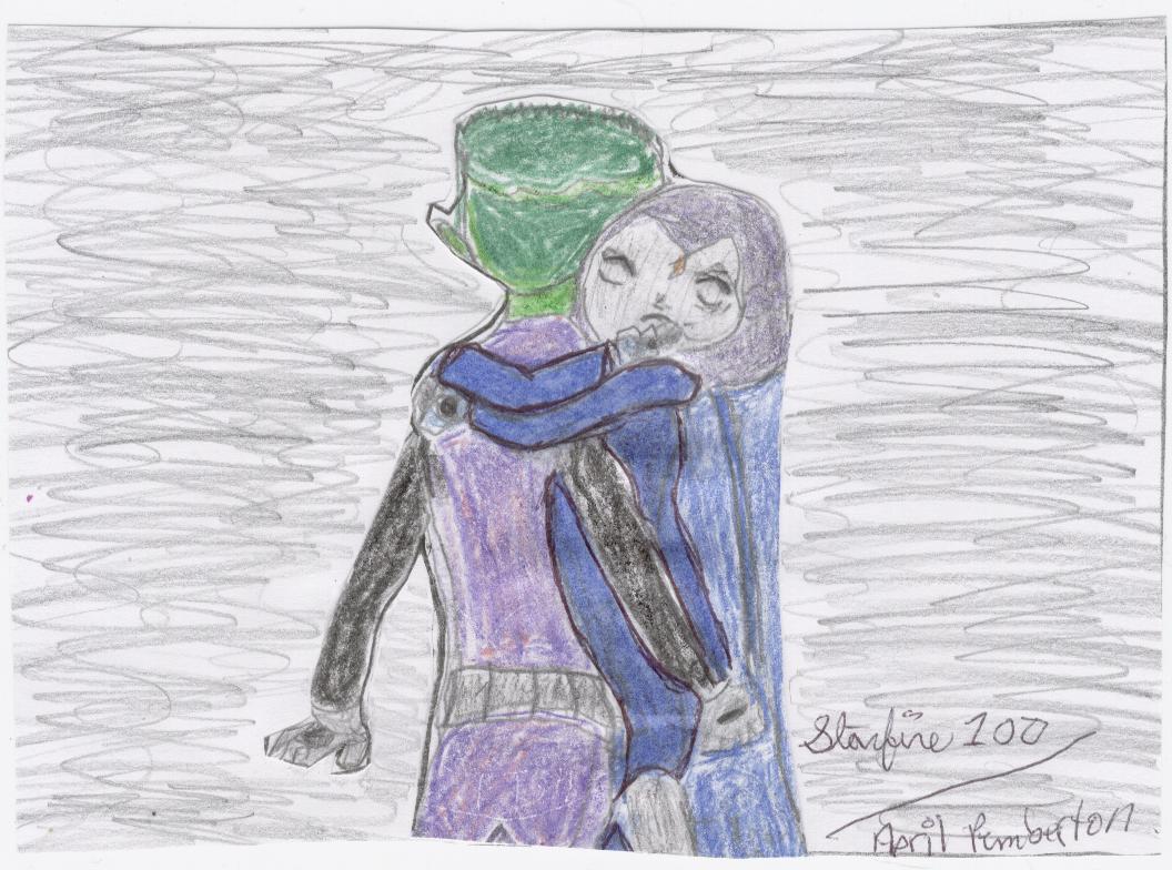 Raven and BB hugging by starfire100