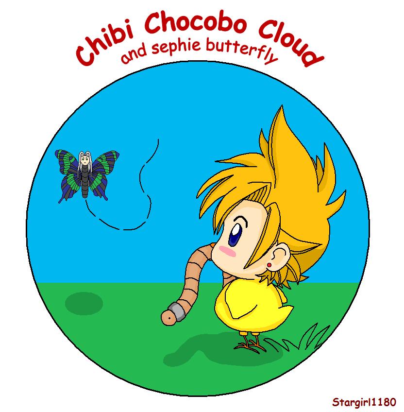 Chibi Chocobo-Cloud by stargirl1180