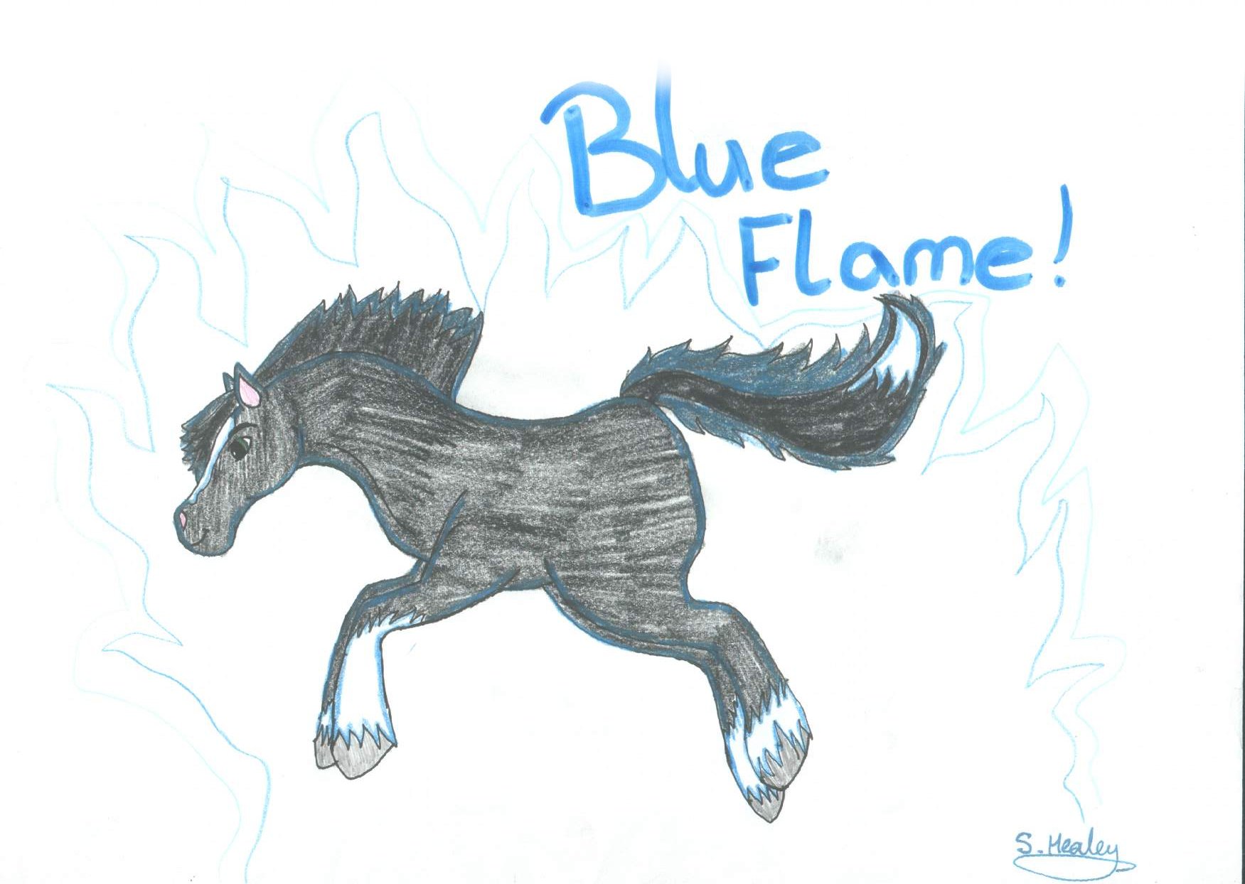 Blue Flame by starry_equine
