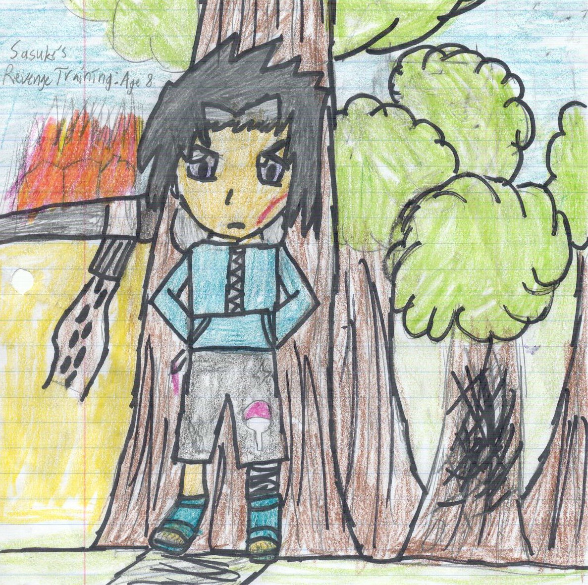 Kid Sasuke by stickskater1