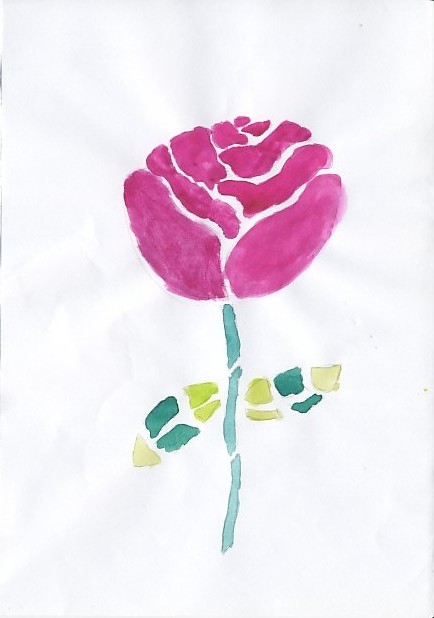 a rose by stippie