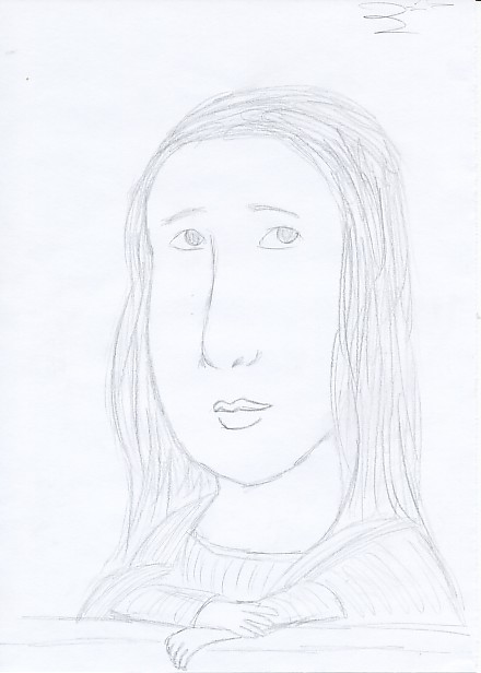 mona lisa caricture by stippie