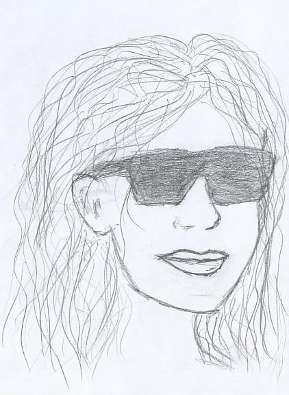 girl with sunglasses by stippie