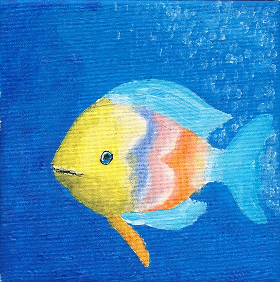 acrylic fish by stippie