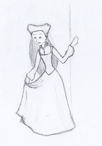 medieval girl by stippie
