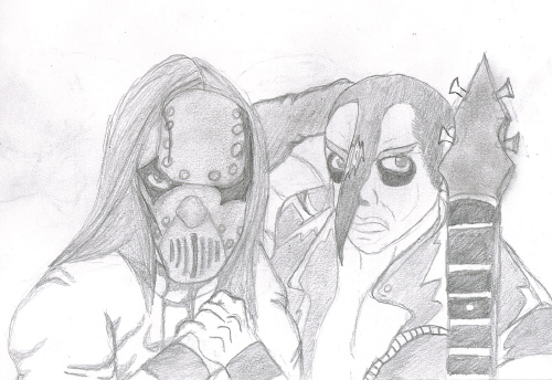 Mick Thomson&Jerry Only by straight_edge209