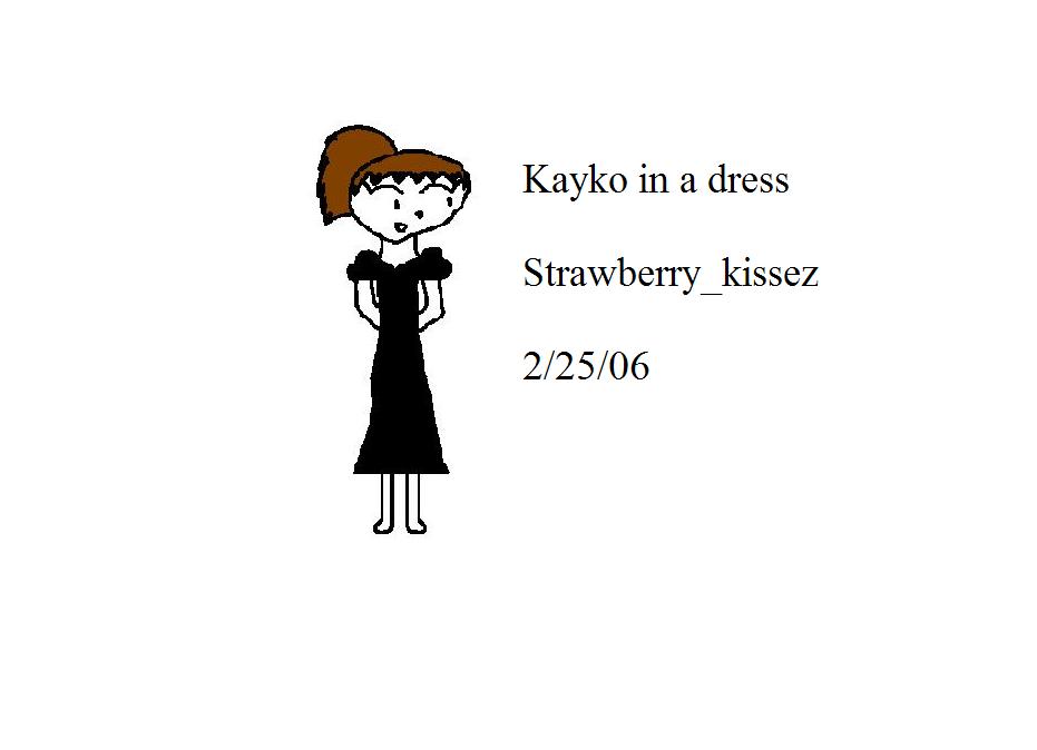 Its Kayko in a dress! (My FMA character) by strawberry_kissez