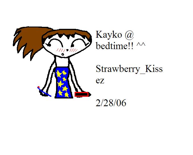 Kayko getting ready for bed by strawberry_kissez