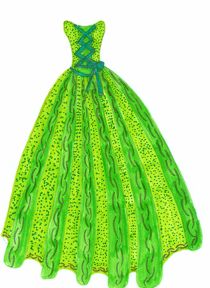 Green Dress by streakie257