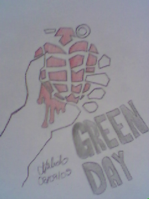 Green Day heart by sucha_tragedy