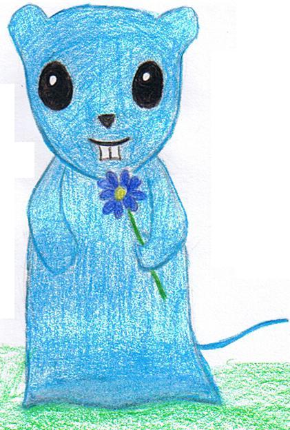 A Blue hamster for Lucretia Nicole by sueno-y-muere