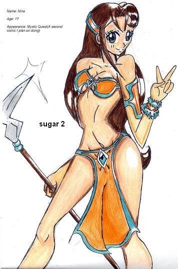 An attempt to draw a female character by sugar2