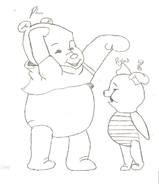 Pooh and Piglet by summerswater