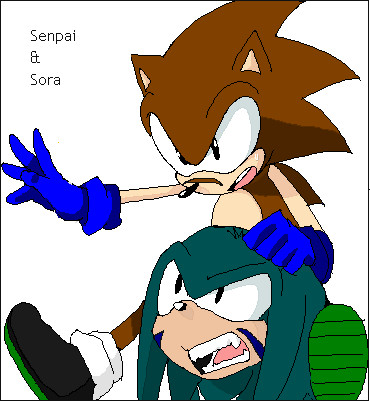 Senpai and Sora by sunaninja4