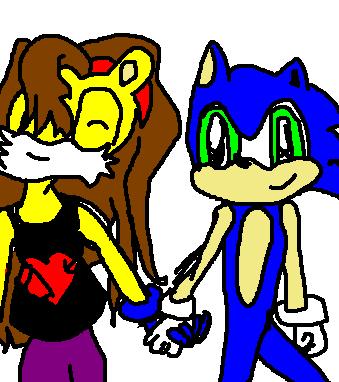tilias requst cristy and sonic by sunflower_hedgehog
